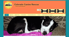 Desktop Screenshot of coloradocaninerescue.org